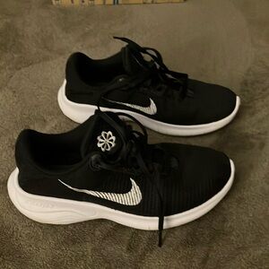 Nike black and white sneakers size 7.5.